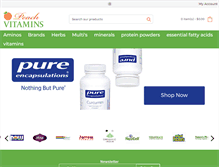 Tablet Screenshot of peachvitamins.com